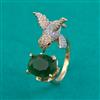 American Diamond Birds Ring with Carat Plating