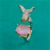 American Diamond Birds Ring with Carat Plating