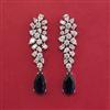 American Diamond Classic Earring with Rhodium Plating