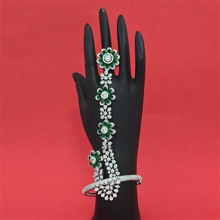 American Diamond Classic Hath Pan with Rhodium Plating