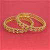 American Diamond Classic Bangles With Gold Plating