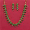 American Diamond Classic Necklace with Gold Plating