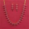 American Diamond Classic Necklace with Gold Plating