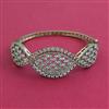 American Diamond Openable kada with Rhodium Plating 2 Tone Plating