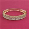 American Diamond Openable kada with Rhodium Plating 2 Tone Plating Mehndi Plating