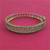 American Diamond Openable kada with Rhodium Plating 2 Tone Plating Mehndi Plating