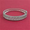 American Diamond Openable kada with Rhodium Plating 2 Tone Plating Mehndi Plating