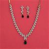 American Diamond Classic Necklace with Mehndi Plating