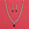 American Diamond Classic Necklace with Mehndi Plating