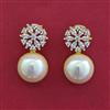 American Diamond Classic Earring with Rhodium Plating 2 Tone Plating Mehndi Plating