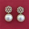 American Diamond Classic Earring with Rhodium Plating 2 Tone Plating Mehndi Plating