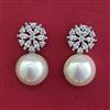 American Diamond Classic Earring with Rhodium Plating 2 Tone Plating Mehndi Plating