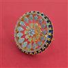 American Diamond Adjustable Ring with 2 Tone Plating
