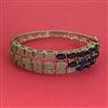 American Diamond Openable kada with Mehndi Plating