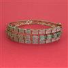 American Diamond Openable kada with Mehndi Plating