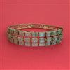 American Diamond Openable kada with Mehndi Plating