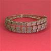 American Diamond Openable kada with Mehndi Plating