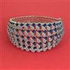 American Diamond Openable kada with Rhodium Plating