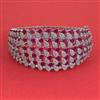American Diamond Openable kada with Rhodium Plating
