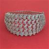 American Diamond Openable kada with Rhodium Plating