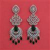 American Diamond Classic Earring with Rhodium Plating