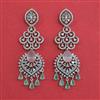 American Diamond Classic Earring with Rhodium Plating
