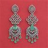American Diamond Classic Earring with Rhodium Plating