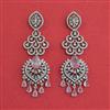 American Diamond Classic Earring with Rhodium Plating
