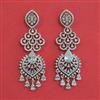 American Diamond Classic Earring with Rhodium Plating