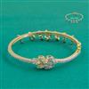 American Diamond Openable kada with Rhodium Plating 2 Tone Plating