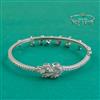American Diamond Openable kada with Rhodium Plating 2 Tone Plating
