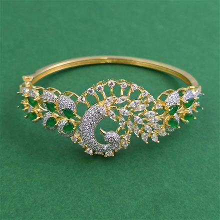 American Diamond Openable kada with 2 Tone Plating