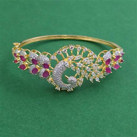 American Diamond Openable kada with 2 Tone Plating