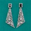 American Diamond Classic Earring with Rhodium Plating