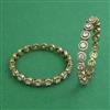 American Diamond 2 Pc Classic Bangles with Mehndi Plating