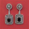 American Diamond Classic Earring with Rhodium Plating