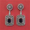 American Diamond Classic Earring with Rhodium Plating