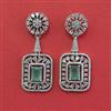 American Diamond Classic Earring with Rhodium Plating