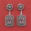 American Diamond Classic Earring with Rhodium Plating
