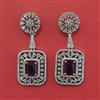 American Diamond Classic Earring with Rhodium Plating