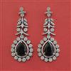 American Diamond Classic Earring with Rhodium Plating
