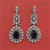 American Diamond Classic Earring with Rhodium Plating