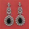 American Diamond Classic Earring with Rhodium Plating