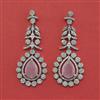 American Diamond Classic Earring with Rhodium Plating