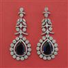 American Diamond Classic Earring with Rhodium Plating