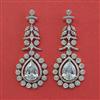 American Diamond Classic Earring with Rhodium Plating