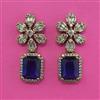 American Diamond Classic Earring with Mehndi Plating