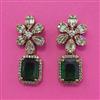 American Diamond Classic Earring with Mehndi Plating