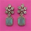 American Diamond Classic Earring with Mehndi Plating