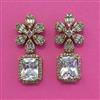 American Diamond Classic Earring with Mehndi Plating